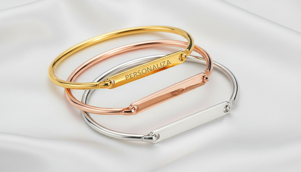 Pulsera con Placa Alargada - Personalizable
