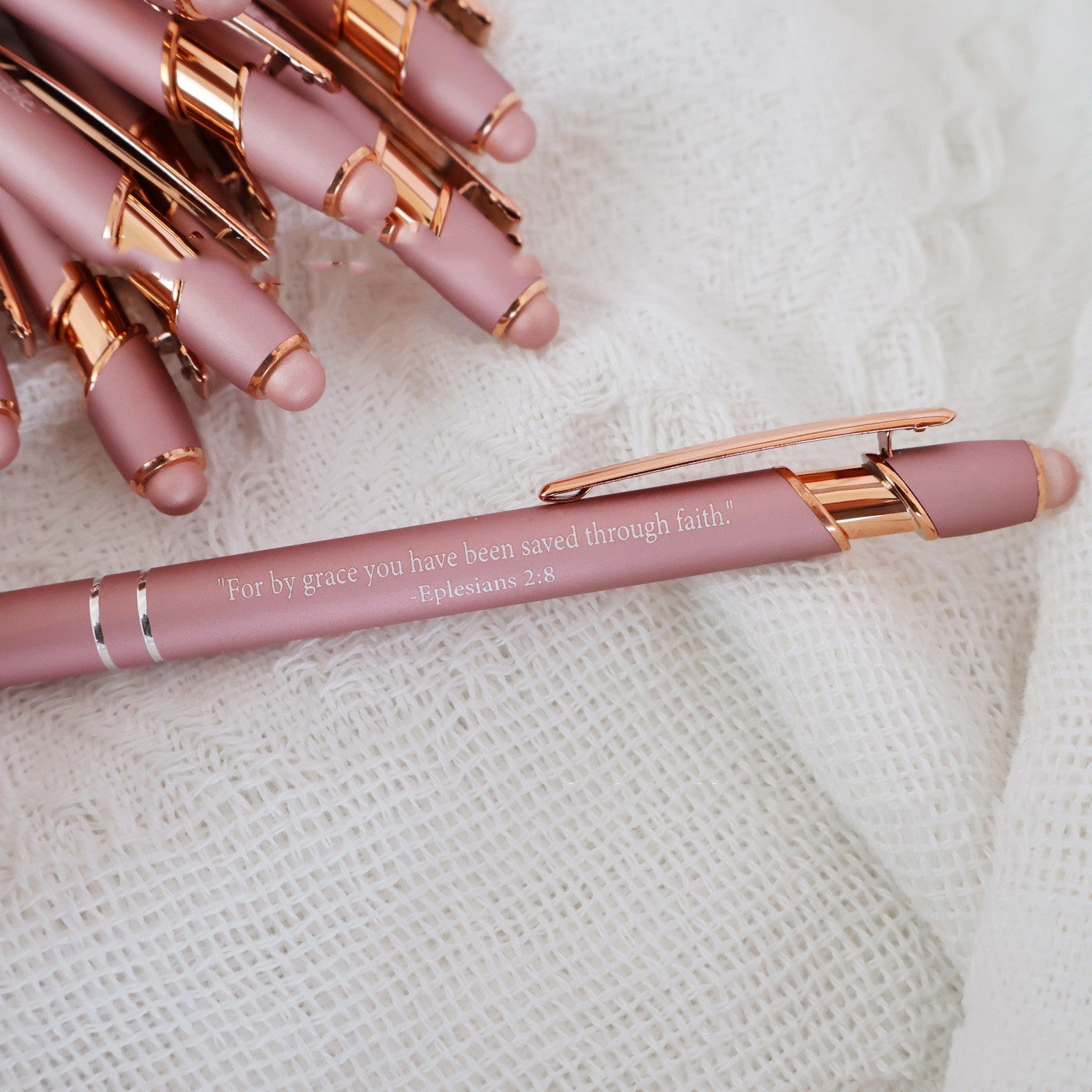 Bolígrafo de Pulsación con Puntero Digital y Grabados