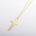 Collar "Cruz de Alianza" en Acero 18K - Personalizable