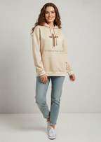 Sudadera Cristiana para Mujer El Principio y el Fin con Capucha
