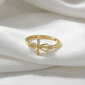 Anillo de Cruz en Plata de Ley S925 con Micro Circonias