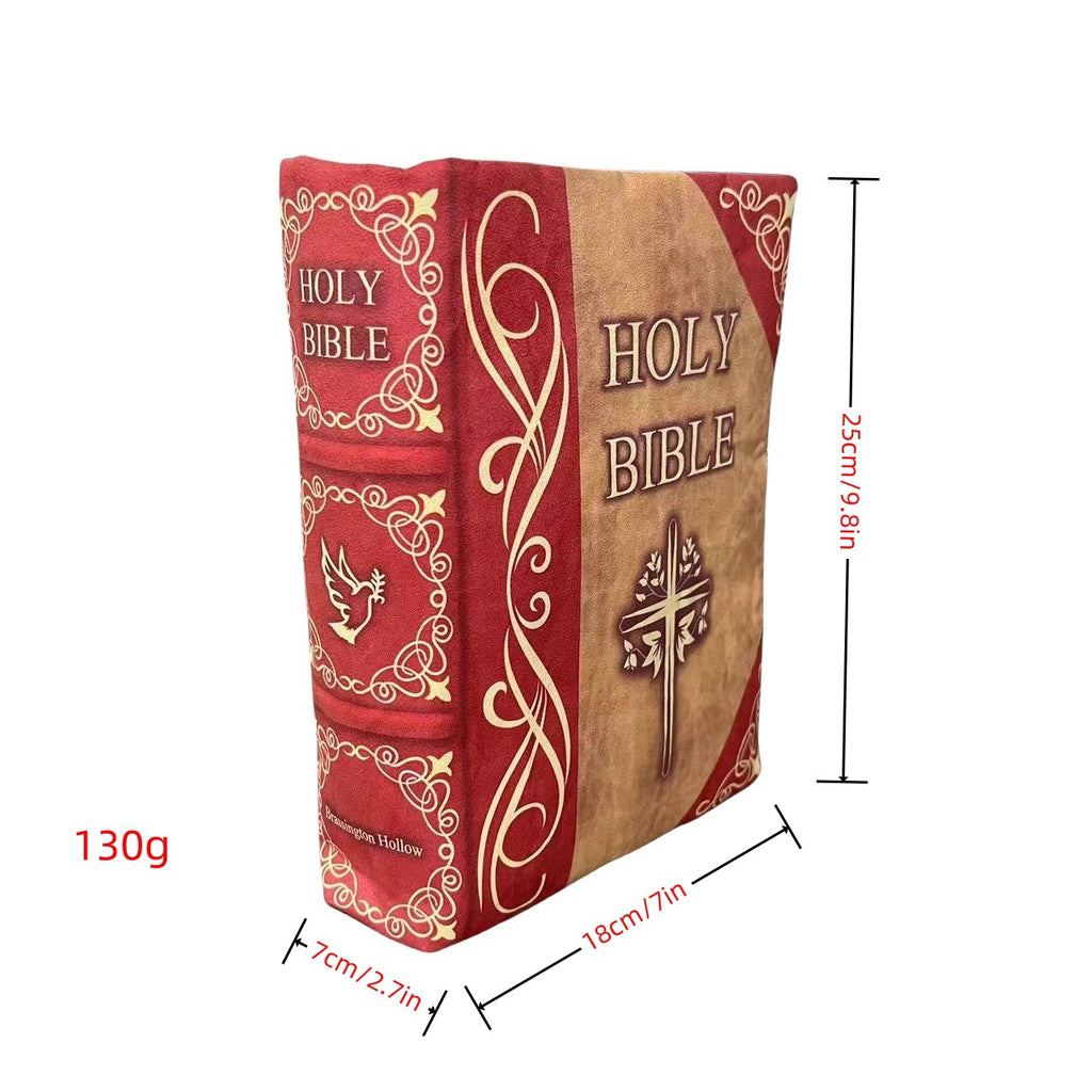 Cojín de Peluche Creativo en Forma de Biblia