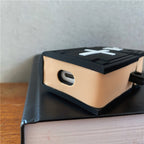 Funda de Silicona en Forma de Biblia para AirPods -Estuche de Auriculares