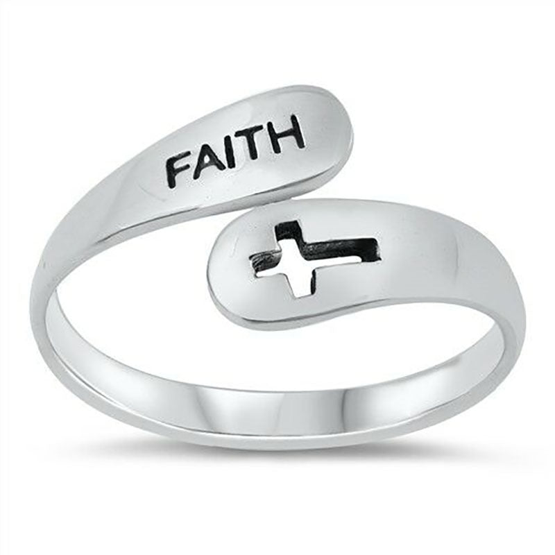 Anillo Vintage "Fe y Cruz" - Plata de Ley 925
