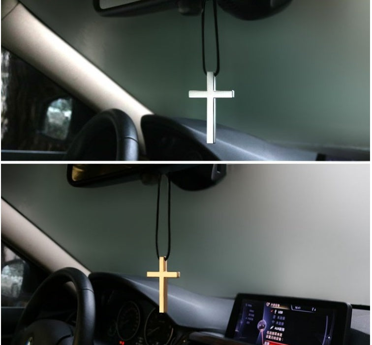 Cruz de Jesús Colgante Minimalista en Acero