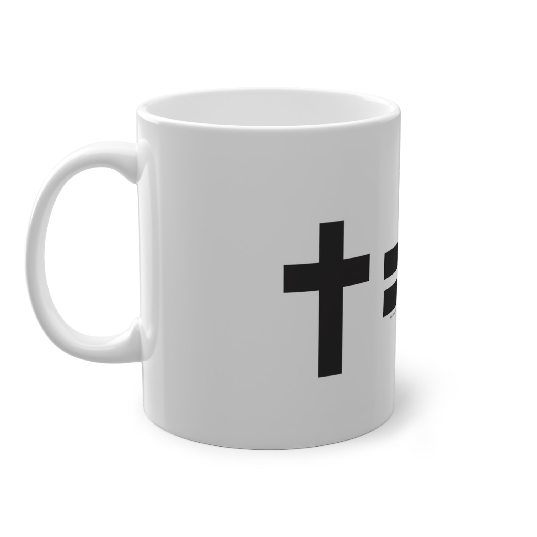 Taza de Cerámica Cruz es Amor — Inspiración de Fe