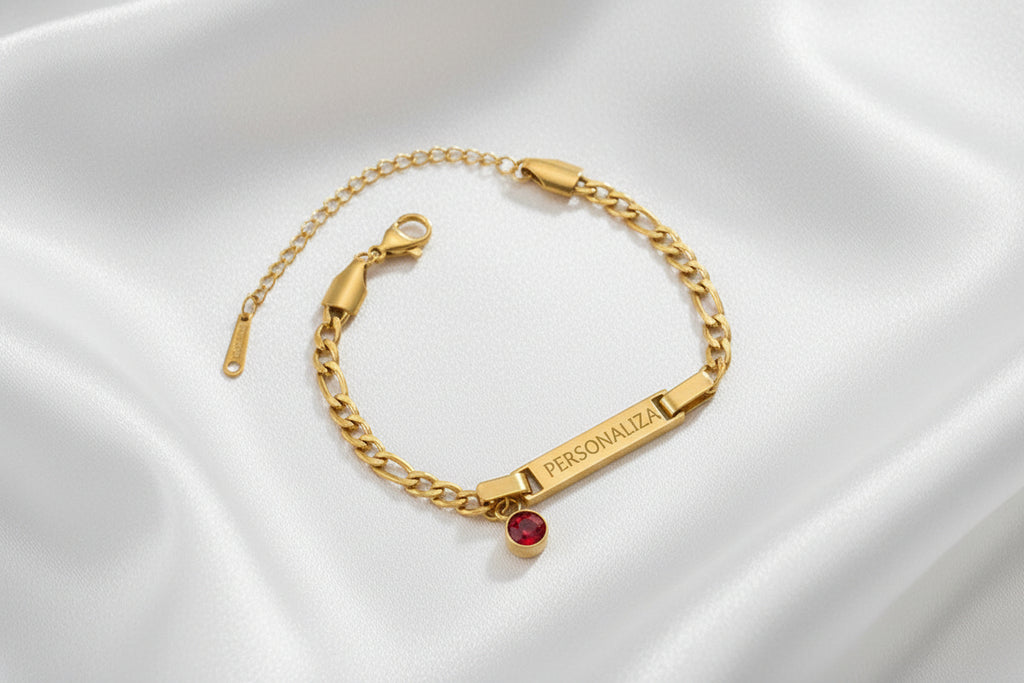 Brazalete "Vínculo Eterno" de Titanio - Personalizable