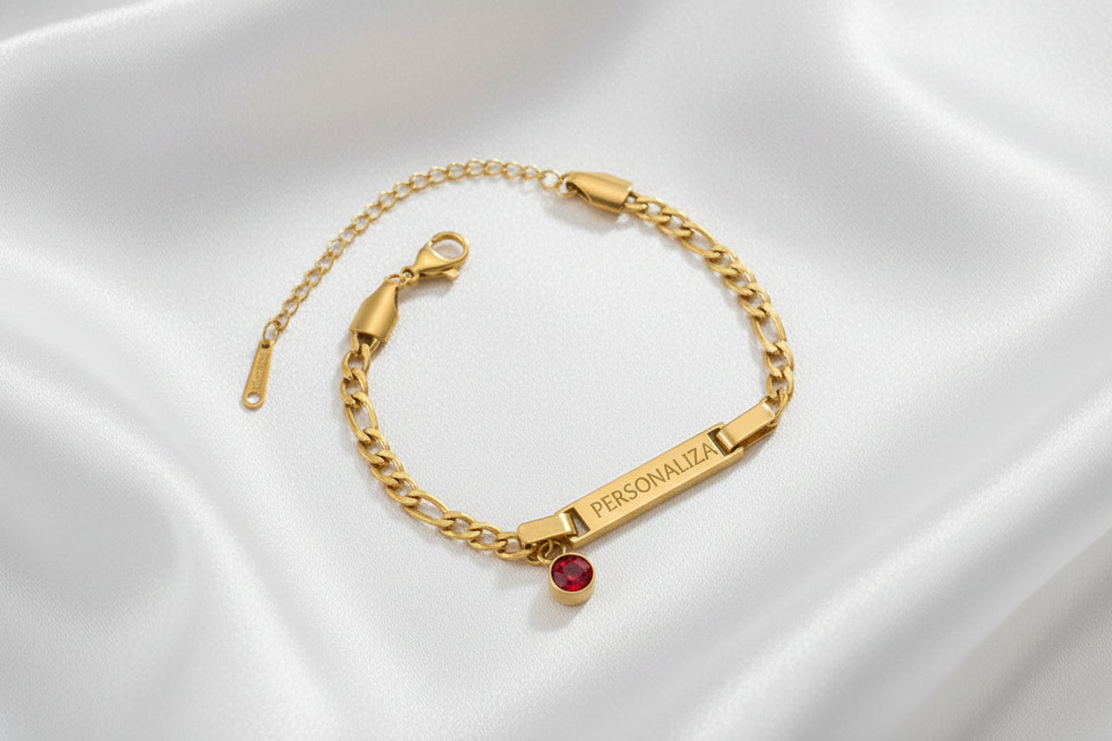 Brazalete "Vínculo Eterno" de Titanio - Personalizable