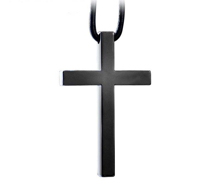 Cruz de Jesús Colgante Minimalista en Acero