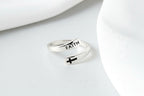 Anillo Vintage "Fe y Cruz" - Plata de Ley 925