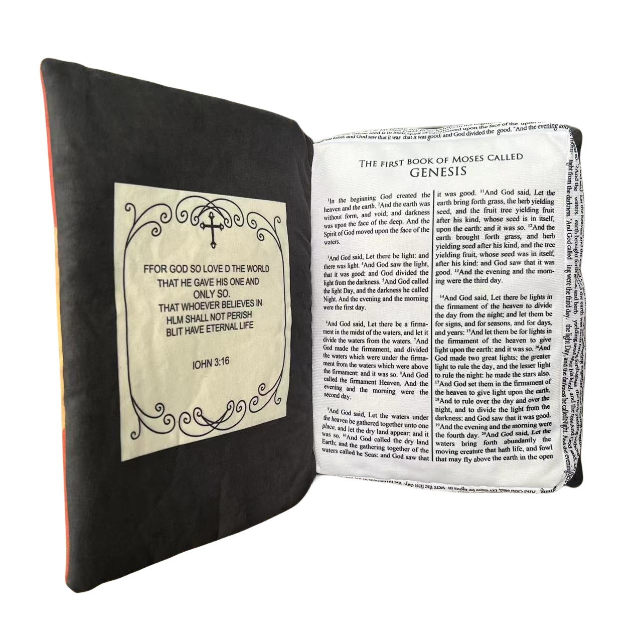 Cojín de Peluche Creativo en Forma de Biblia