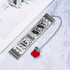 Marcador de Libros de Acero Inoxidable con versiculos cristianos