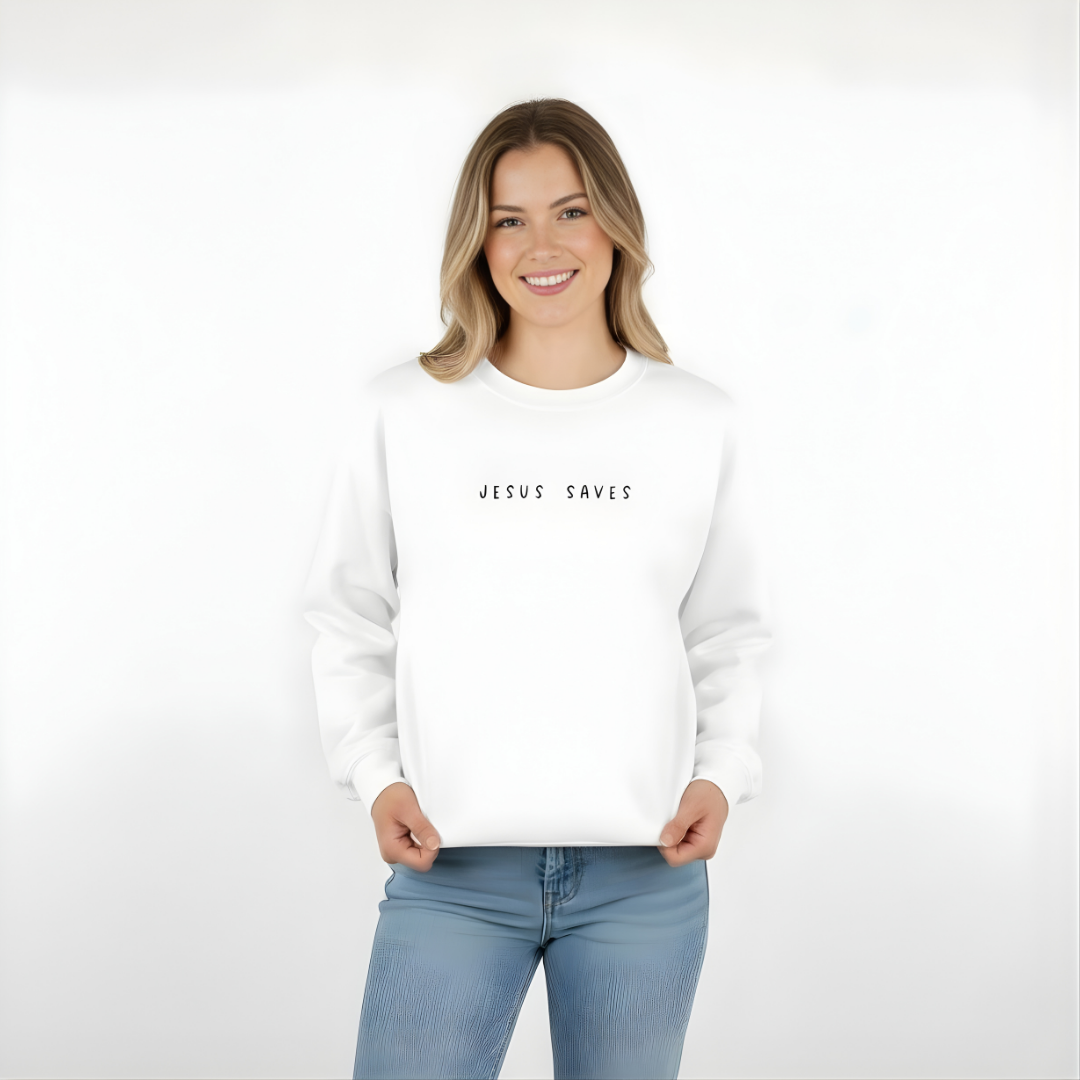Sudadera Cristiana Jesus Saves - Estilo Casual
