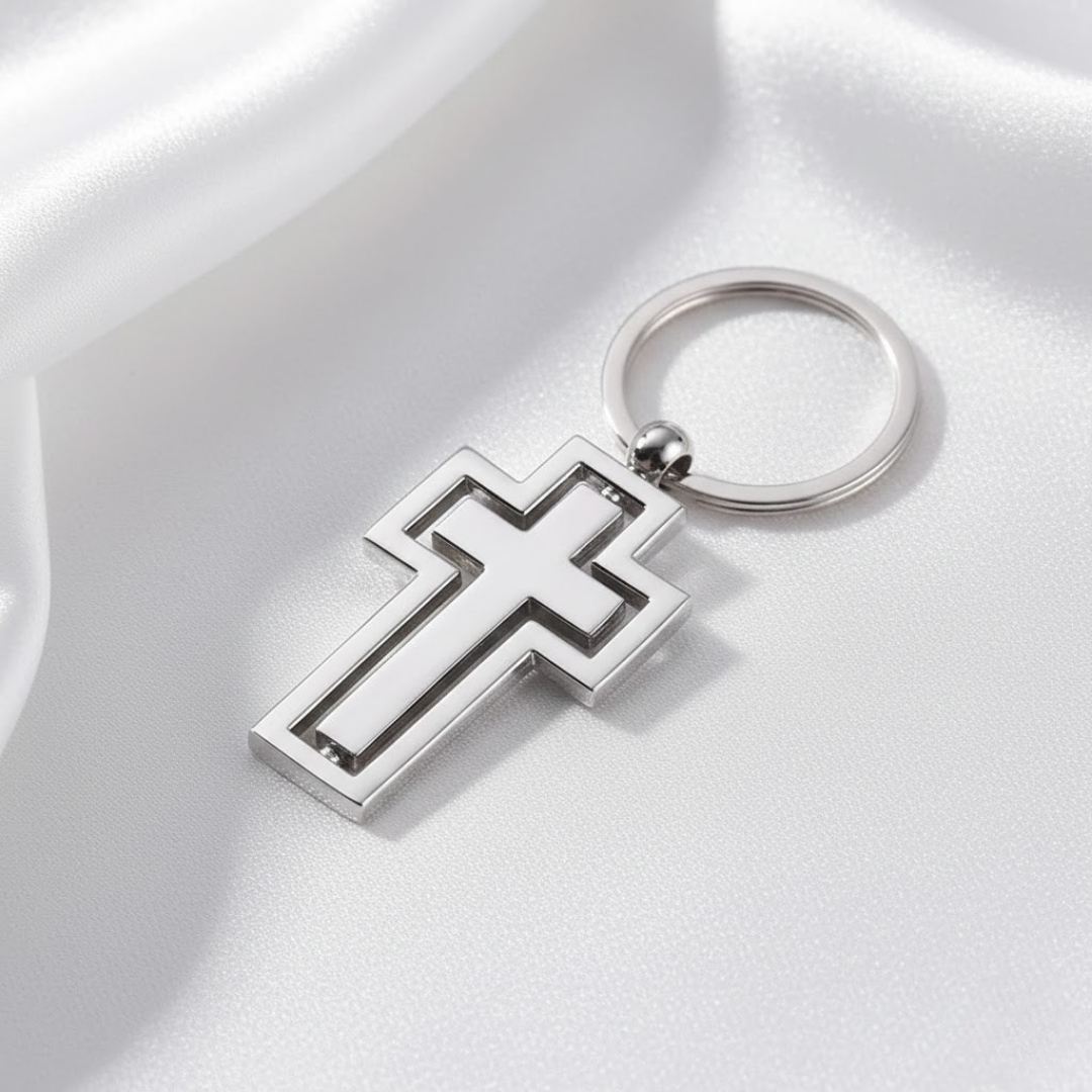 Llaveros de Cruz Cristiana en Metal - Accesorios de Fe