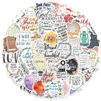 52 Pegatinas Cristianas con Versículos Bíblicos y Frases de Fe