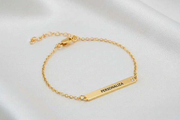 Brazalete de Plata 925 "Identidad Sagrada" - Personalizable