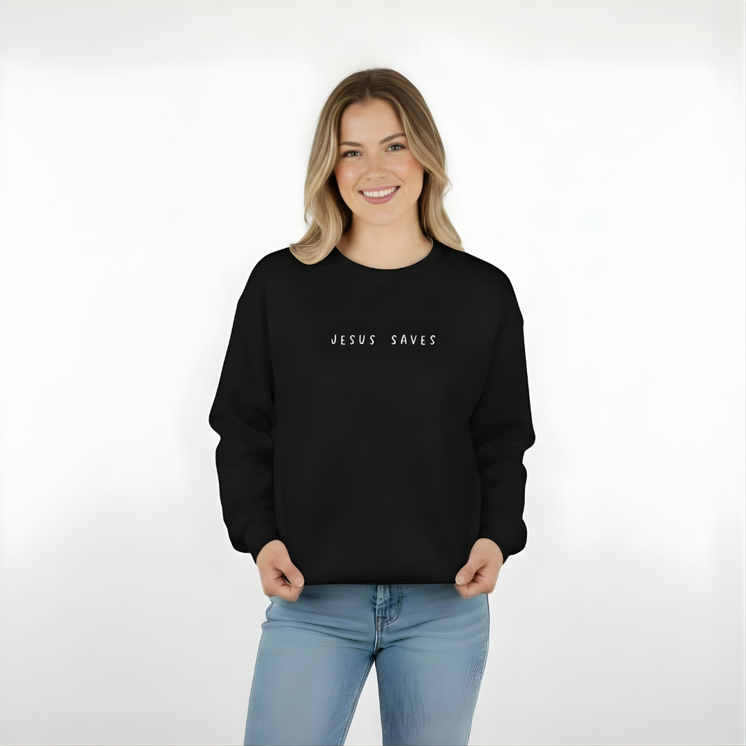 Sudadera Cristiana Jesus Saves - Estilo Casual