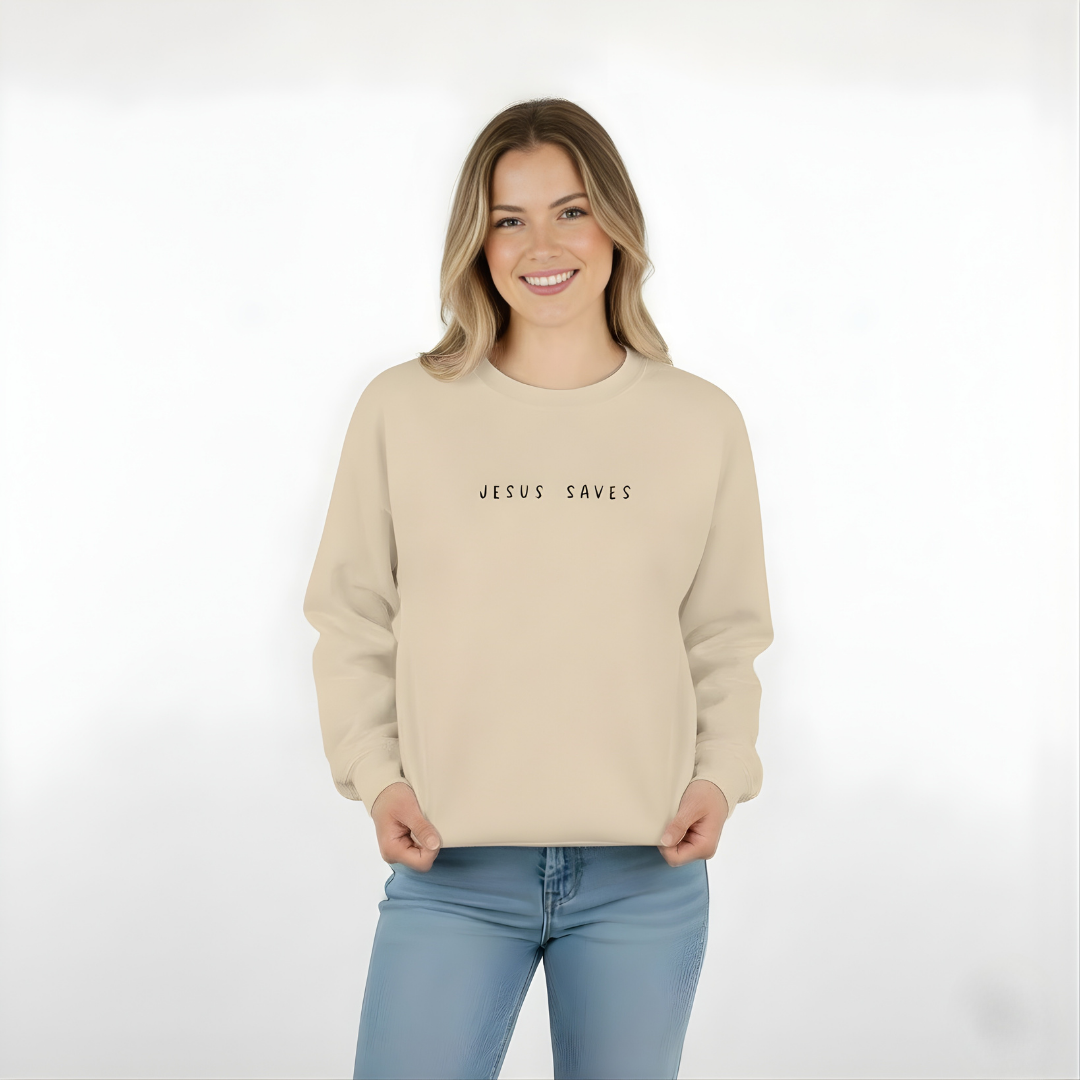 Sudadera Cristiana Jesus Saves - Estilo Casual