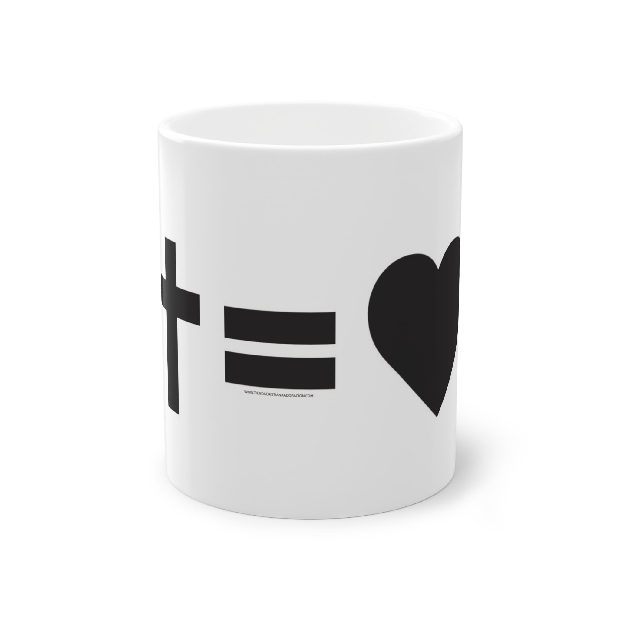 Taza de Cerámica Cruz es Amor — Inspiración de Fe