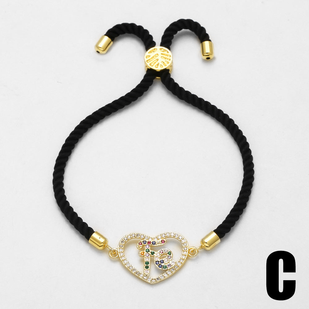 Brazalete "Corazón Fiel" con Circonita