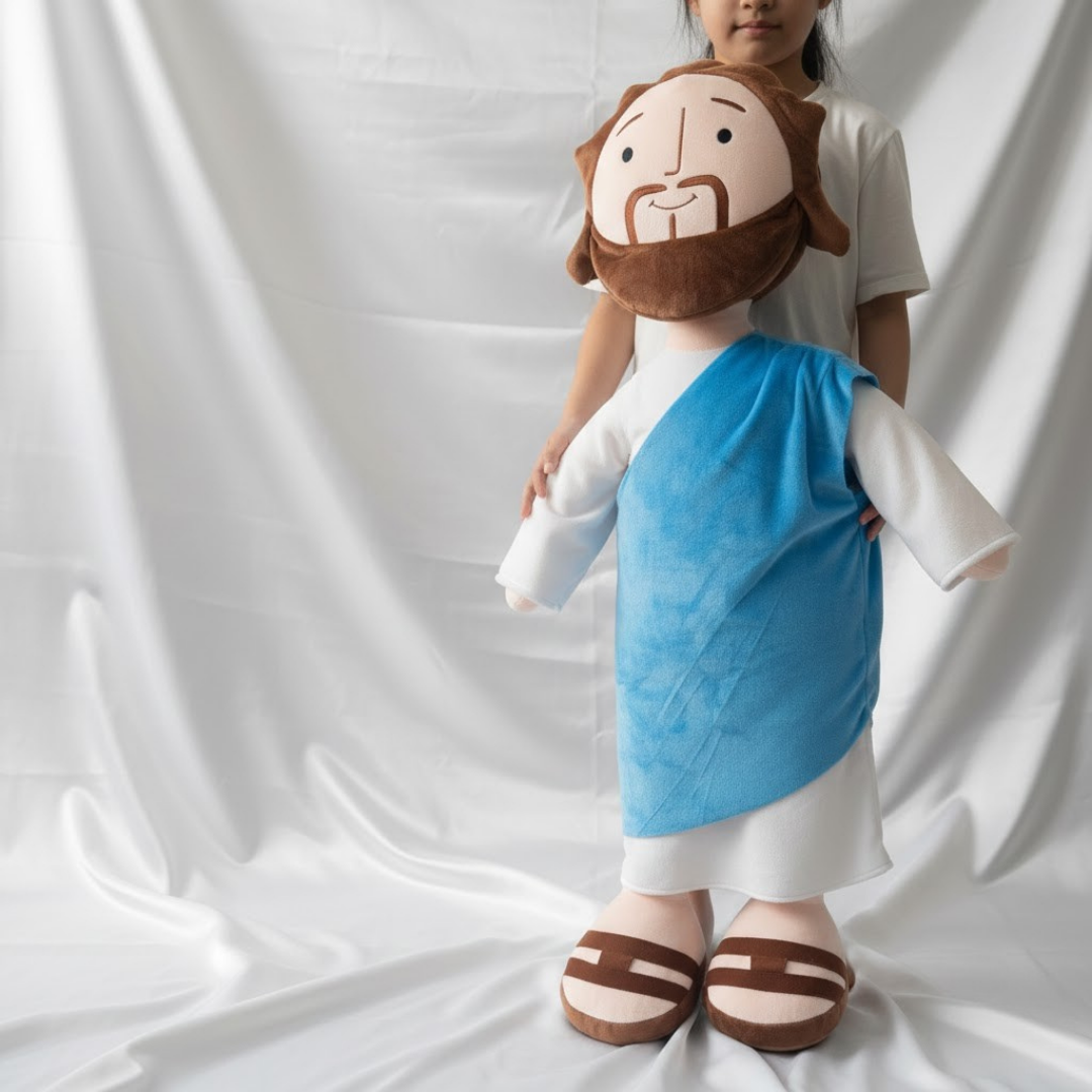 Muñecos  de Peluche Cristianos - Jesús y María Colección Bíblica