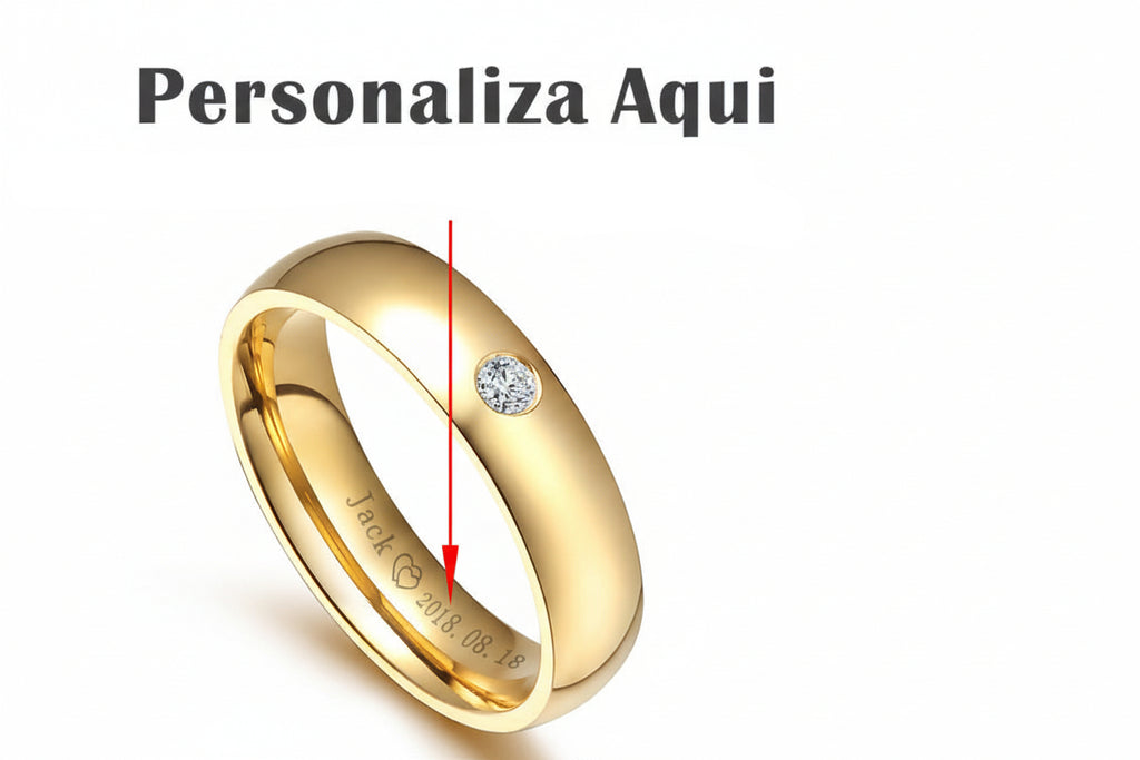 Alianzas de Fe en Acero Dorado - Personalizables