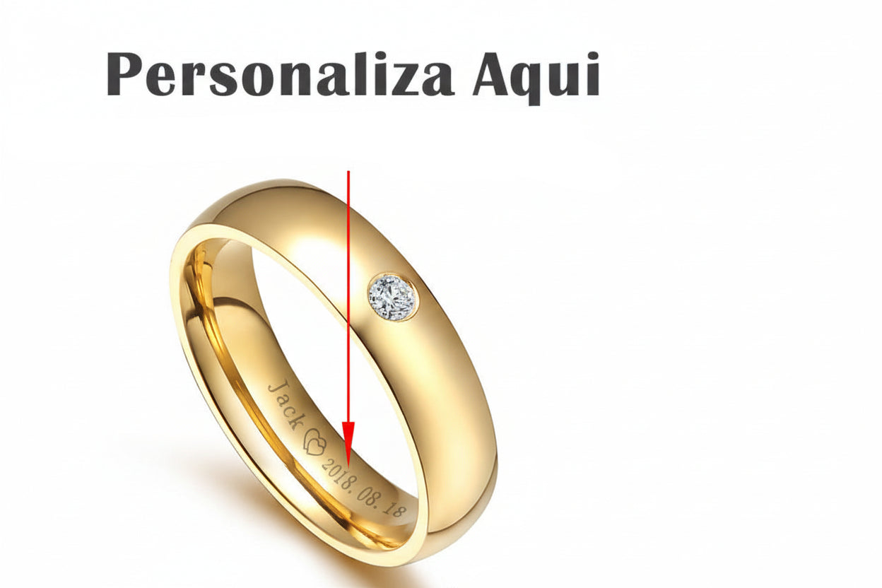 Alianzas de Fe en Acero Dorado - Personalizables