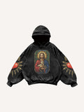 Sudadera Casual con Estampado de Fe