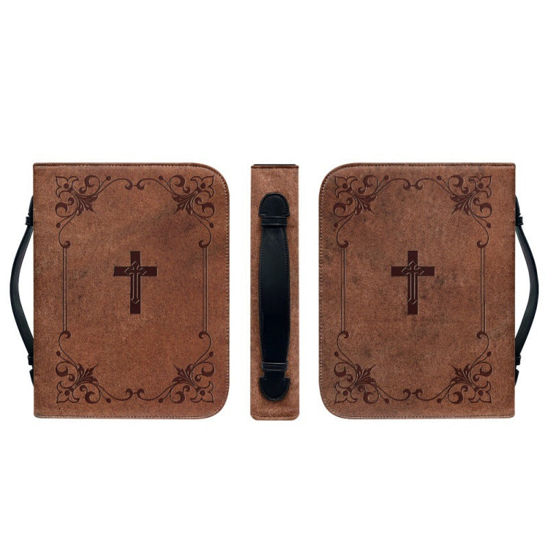 Funda Protectora para Biblia en Cuero Sintético con Organizador Interno