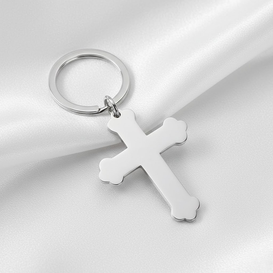 Llaveros de Cruz Cristiana en Metal - Accesorios de Fe