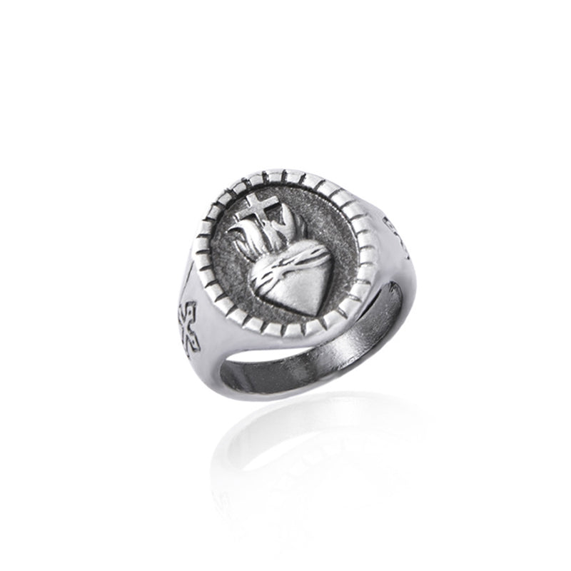 Conjunto "Sagrado Corazón de Jesús" - Anillo y Collar