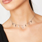 Collar de Cruz Sencilla para Mujer en Aleación de Metal