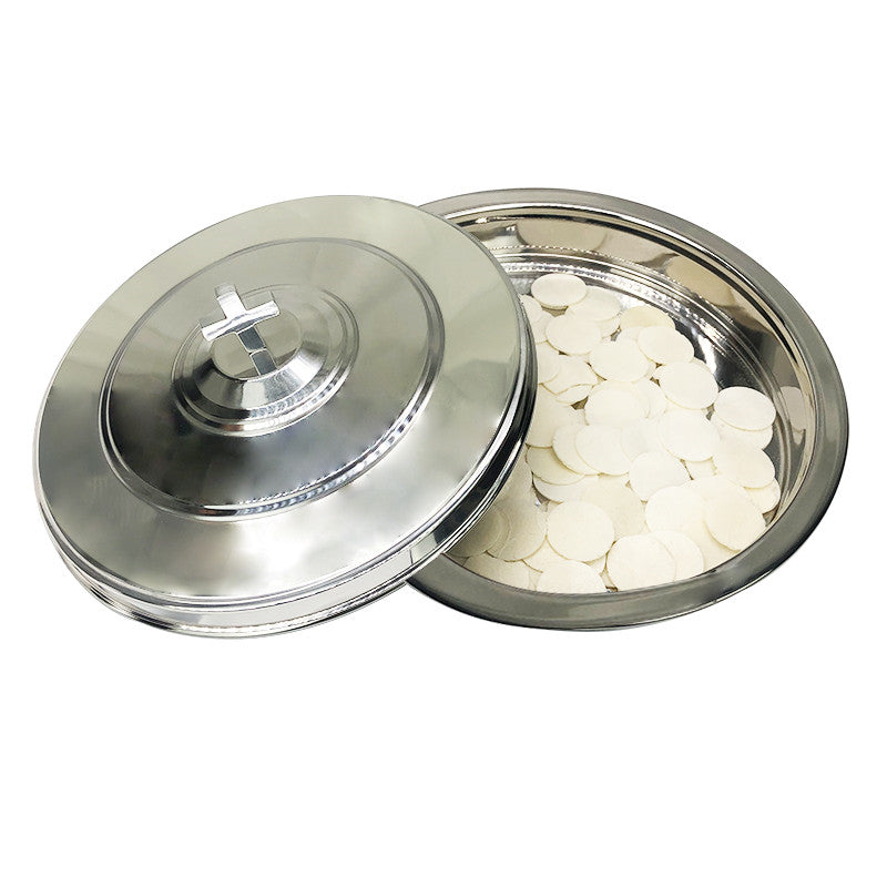 Plato para Pan de Santa Cena en Acero Inoxidable