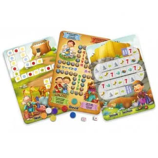 6 Juegos Bíblicos Bilingües en Caja Metálica
