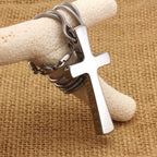 Colgante Cruz de Jesús Brillante Acero Inoxidable