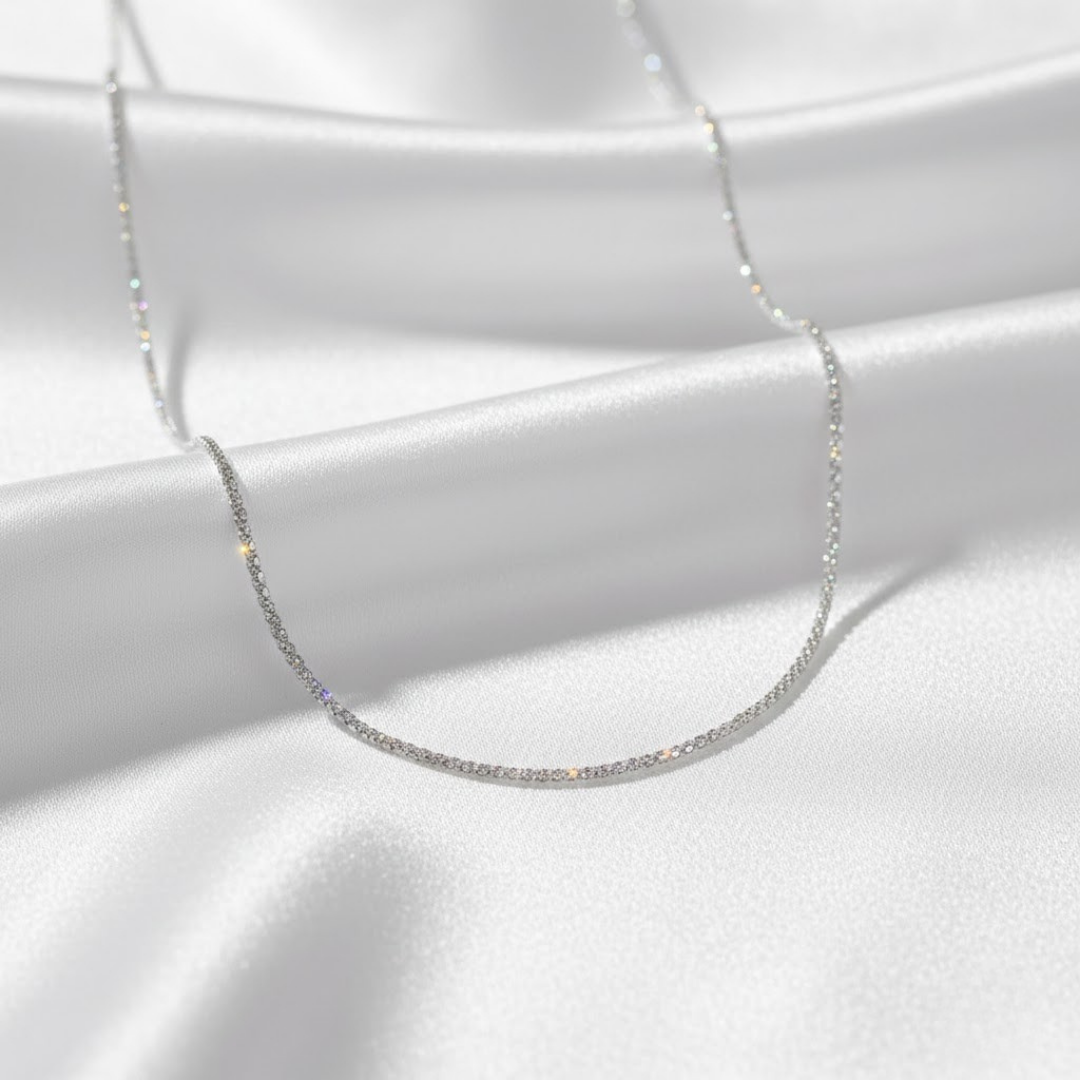 Collar y Pulsera con Cruz Brillante para Mujer