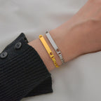 Brazalete "Corazón de Adoración" en Acero - Personalizable