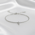 Collar y Pulsera con Cruz Brillante para Mujer
