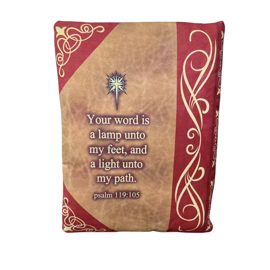 Cojín de Peluche Creativo en Forma de Biblia