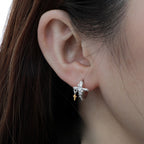 Pendientes Circulares de Plata 925 para Mujer Cristiana