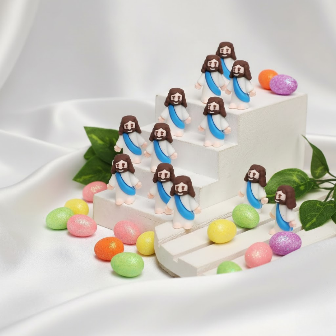 Mini Figuras de Jesús para Decoración de Pascua y Escuela Dominical