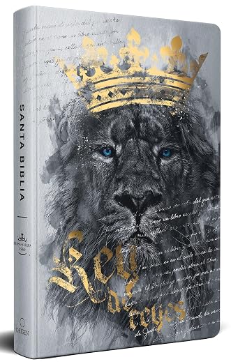 Biblia Reina-Valera 1960 – Manual, Letra Grande, Ultrafina, León Rey de Reyes, Tapa Dura