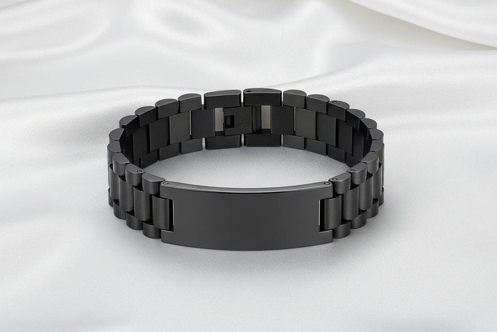 Brazalete Masculino 6 colores  Personalizado en Acero Inoxidable