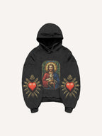 Sudadera Casual con Estampado de Fe