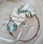 Porta Alianzas de Madera "Unión Sagrada" - Personalizable