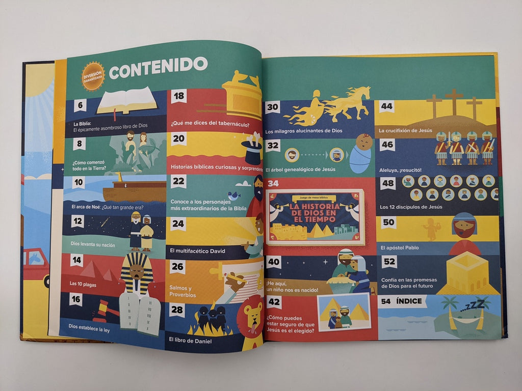Biblia Infográfica para Niños · Historias, Datos y Juego Cronológico