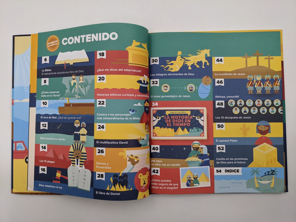 Biblia Infográfica para Niños · Historias, Datos y Juego Cronológico