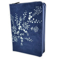 Biblia Reina-Valera 1960 – Compacta, Letra Grande, Azul Flores, Cremallera e Índice