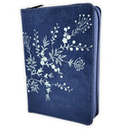 Biblia Reina-Valera 1960 – Compacta, Letra Grande, Azul Flores, Cremallera e Índice
