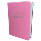 Biblia Reina-Valera 1960 – Manual, Letra Grande, Vinilo Rosa